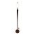 Mid 20th Century Danish Modern Black Accent Teak Floor Lamp For Sale