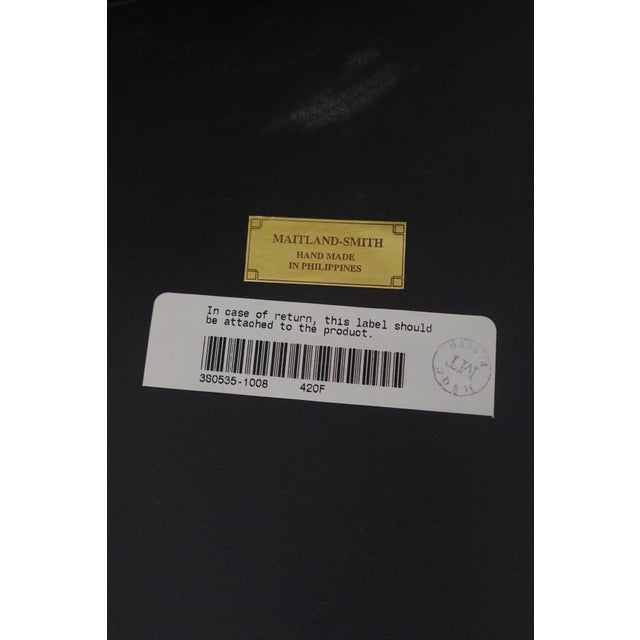 Maitland Smith Round Inlaid Mahogany Center Table For Sale - Image 15 of 15