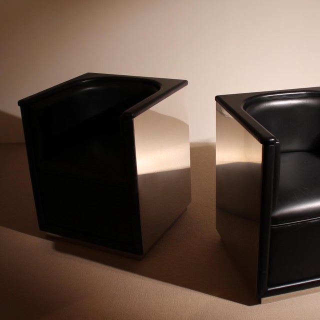 Inox Armchairs, Germany, 1980s, Set of 2 For Sale - Image 6 of 18