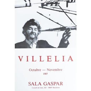 Original Exhibition Poster by Moisès Villèlia Sala Gaspar, 1970s, 1987 For Sale
