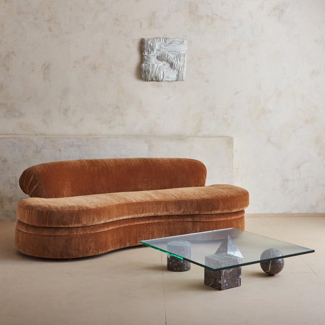 Metafora Coffee Table in Brown Mable by Massimo Vignelli Chairish