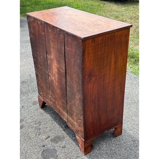 Mid 19th C. English "Two Over Three" Chest of Drawers - Highly Detailed, Original Brasses For Sale - Image 16 of 17