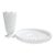 Vintage Fenton White Hobnail Milk Glass Vase & Large Centerpiece Bowl – Set of 2 For Sale