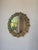 Brutalist Brutalist Round Hammered Gold-Tone Metal Mirror, 1950s For Sale - Image 3 of 18
