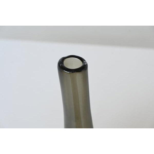 Black Glass Sommerso Vase by Nils Landberg for Orrefors, Sweden, 1950s For Sale - Image 9 of 12