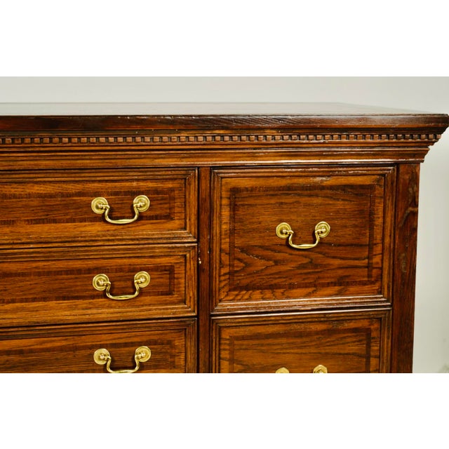 Brown 1960s Vintage Two Tone Mahogany Credenza For Sale - Image 8 of 11