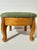 Mid 20th Century Vintage Mid 20th Century Small Wooden Footstool With Needlepoint Cushion For Sale - Image 5 of 12