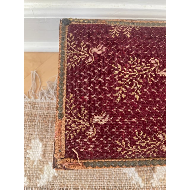 Boho Chic 1920s Hand-Carved Wooden Chest Letter Jewelry Box For Sale - Image 3 of 12