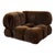 Brown Brown Alpaca Velvet Camaleonda Modular Sofa by Mario Bellini for C&B Italia, 1972, Set of 5 For Sale - Image 8 of 12