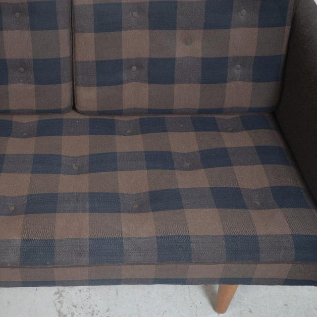 No1 3-Seater Sofa in Brown Fabric by Børge Mogensen, 1980s For Sale - Image 9 of 15