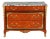 French Ormolu-Mounted Mahogany Parquetry Marble-Top Commode C. 1870 For Sale