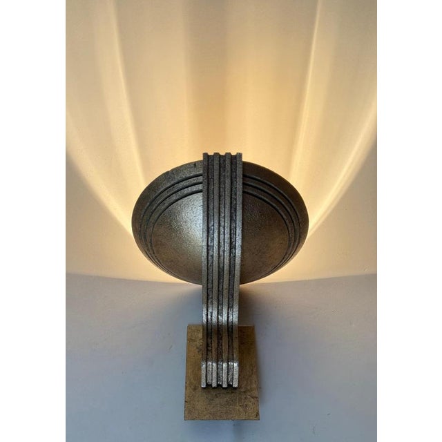 Art Deco Sculptural Gilded Olympia Wall Light by Bernd Beisse, 1980s For Sale - Image 18 of 18