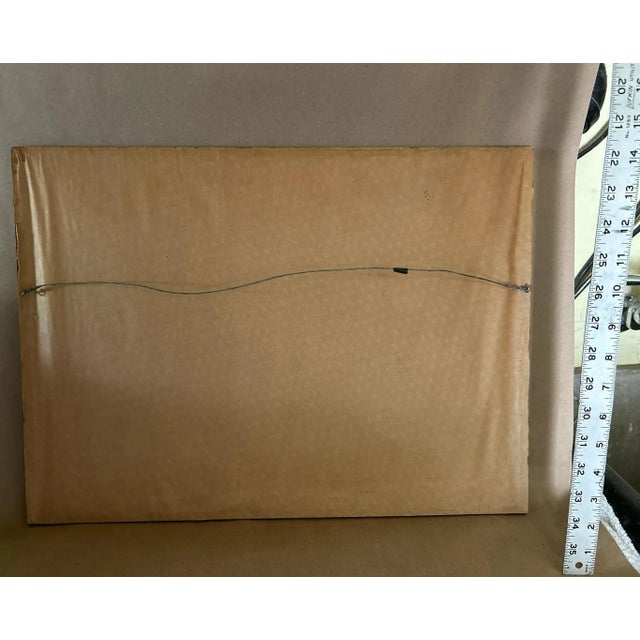 Tiia Taks Sahni Dry point etching of artist's young daughter. 1968. 13" x 18" framed