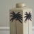 Ceramic Jar with Lid and Botanical Palm Motif in the style of Georgian Printmaking For Sale - Image 4 of 9