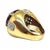 Metal Vintage 18k Gold Large Amethyst & Diamond Ring, Size 6.5 For Sale - Image 7 of 10