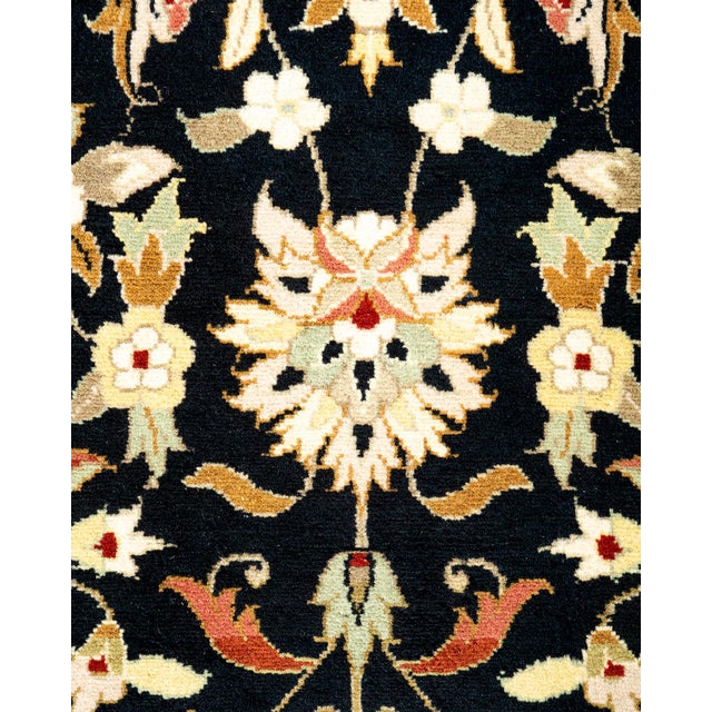 Traditional Mogul, One-of-a-Kind Hand-Knotted Area Rug in Black, 3' 2" x 5' 4" For Sale - Image 3 of 8