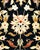 Traditional Mogul, One-of-a-Kind Hand-Knotted Area Rug in Black, 3' 2" x 5' 4" For Sale - Image 3 of 8