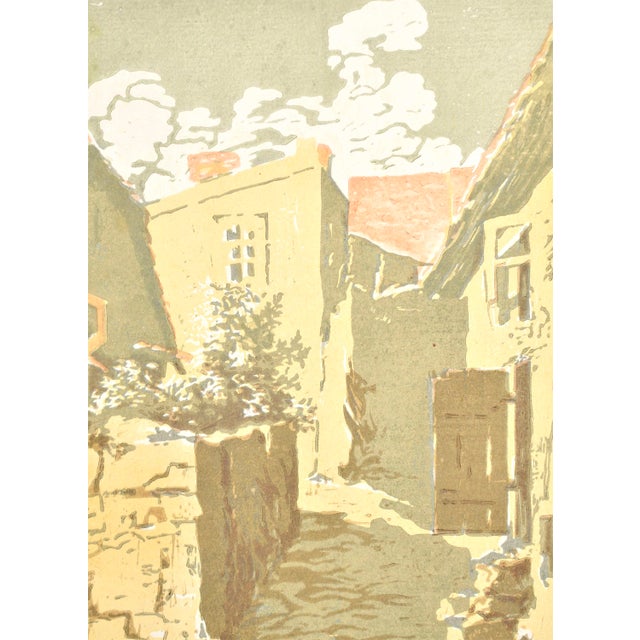 Albert Goltjakov, Quiet Little Street, 1959, Monotype For Sale - Image 3 of 5