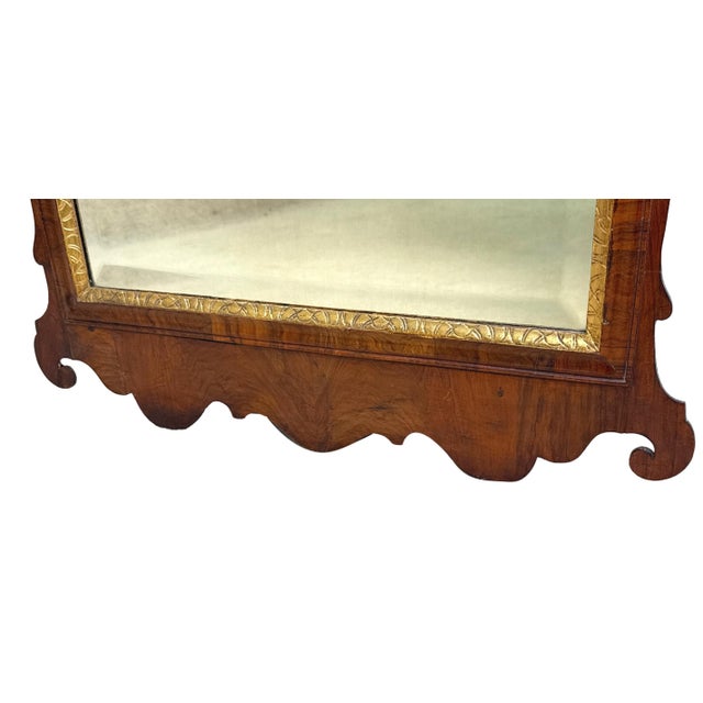 Large George II Walnut and Gilt Wall Mirror, 1735 For Sale - Image 6 of 10