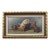 Antique Oil Painting on Board of Playful Pups in Nice Gold Gilt Frame For Sale