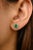 This is part of Chairish’s Fine Jewelry assortment. Genuine Emerald Diamond Halo Stud Earrings in 14K Gold to make a...