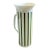 MCM LaGardo Tackett Green Striped Porcelain Pitcher - Schmid International Porcelain For Sale