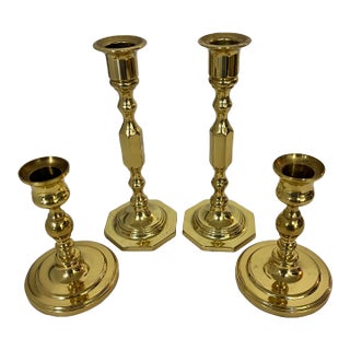 Baldwin Brass Candleholders- Set of 4 For Sale