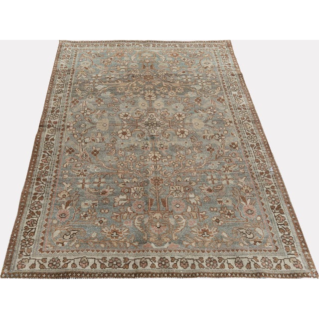 Brown Antique Circa 1920 Malayer Rug 3ft 4in X 4ft 9in For Sale - Image 8 of 10