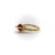Vintage 18k Gold Sardinian Red Coral Bead and Claw Ring Size 7 For Sale - Image 4 of 8