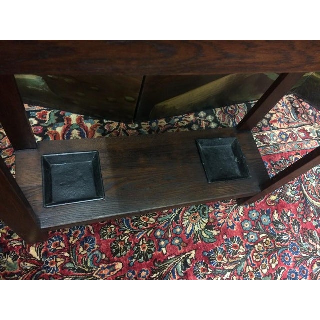 Antique Hall Tree, Mission Style Hat Rack, Arts and Crafts Style For Sale - Image 12 of 12