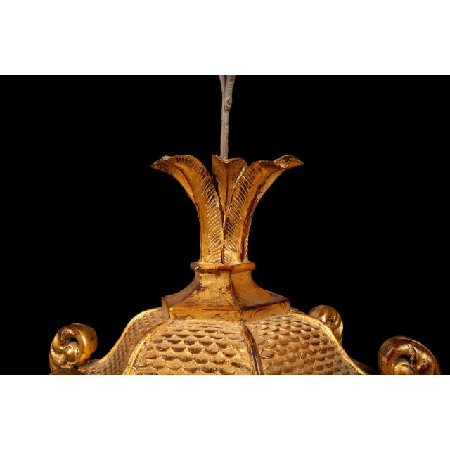 19th Century Gilded Elegance: 19th Century Venetian Lantern For Sale - Image 5 of 6