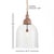 Alone or as a pair, this oversized cloche pendant is an elegant mix of glass and wood. You don, t have to be a vintner to...