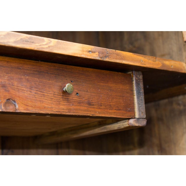 Antique Rustic Baltic Pine Armoire, 1862 For Sale - Image 10 of 18