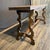 Wood French Console Table or Dining Table With Carved Trestle Base and Folding Top For Sale - Image 7 of 8
