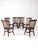 Vintage Colonial Spindle Back Wood Dining Chairs Set of 6 For Sale - Image 10 of 16