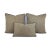 Transitional F. Schumacher Mamet in Coal With Black Cording Lumbar Pillow Cover - 13" X 20" For Sale - Image 3 of 5
