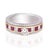 Contemporary Diamond Ruby Ring in 18k gold For Sale - Image 3 of 5