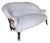 Small Scale French 19th C Napoleon III Settee in Muslin For Sale