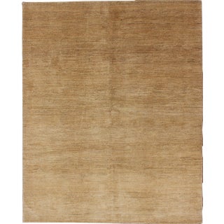 Nepalese Modern Rug in Variegated Sand Colors- 6′3″ × 8′1″ For Sale