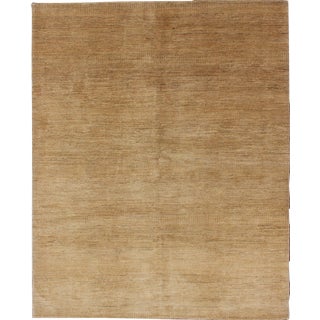 Nepalese Modern Rug in Variegated Sand Colors- 6′3″ × 8′1″ For Sale