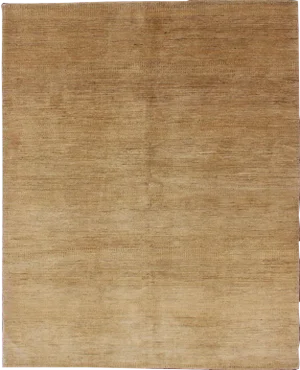 Nepalese Modern Rug in Variegated Sand Colors- 6′3″ × 8′1″