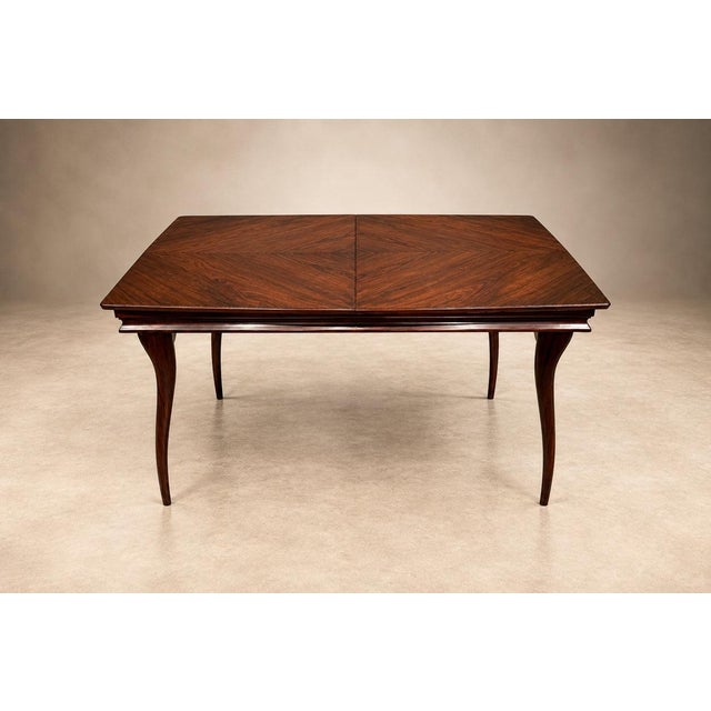 Brazilian Modern Three-Position Extendable Dining Table in Caviúna Hardwood, 1960s For Sale - Image 18 of 18
