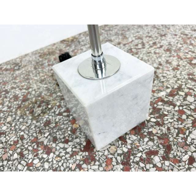 Vintage marble base chrome table lamp by Koch and Lowy. Shade Not Included* Manufacturer: Koch and Lowy Year: 1960s Style:...