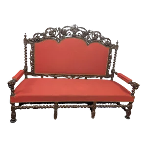 Mid 19th Century English Victorian Hunt Sofa