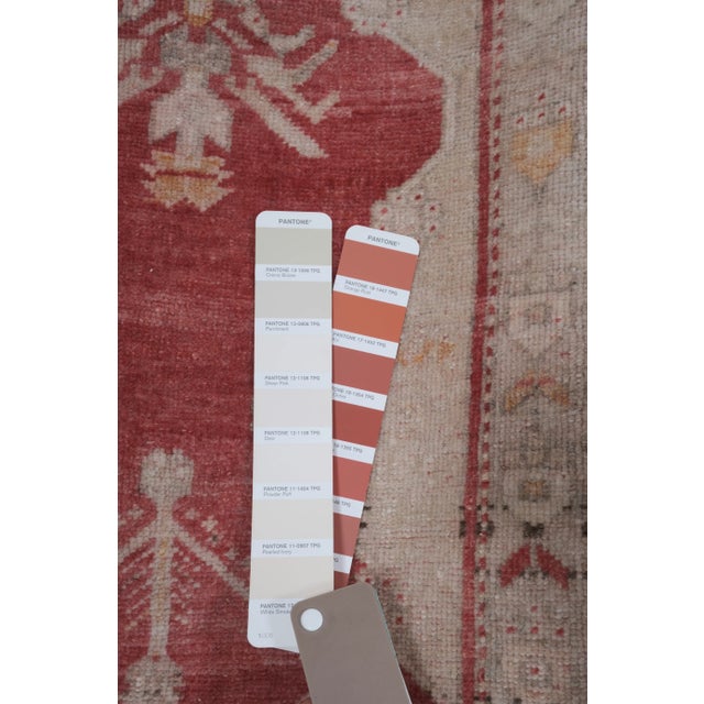 Vintage Muted Turkish Tan Rug Mat 1'8'' X 3'1'' For Sale - Image 10 of 11