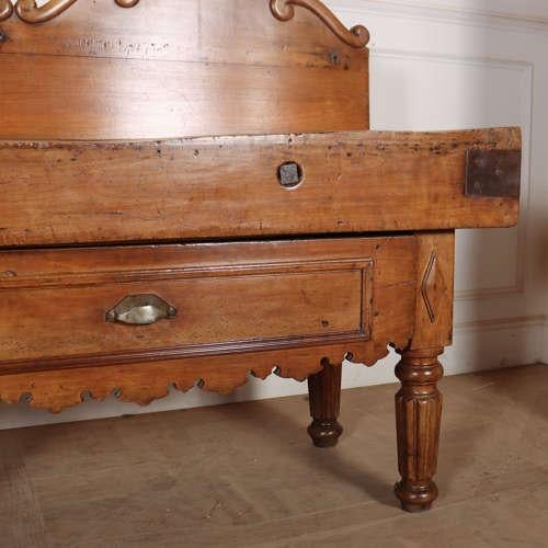 Brown Antique French Butchers Block For Sale - Image 8 of 13