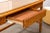 Leather Basket Weave Glass Top Foyer Console Table Attributed to McGuire For Sale In Detroit - Image 6 of 10