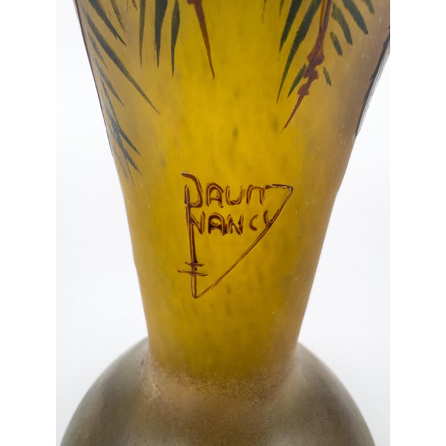 Glass Daum Nancy Jugendstil Art Nouveau Acid-Etched Vase, C. 1900–1915 For Sale - Image 7 of 18