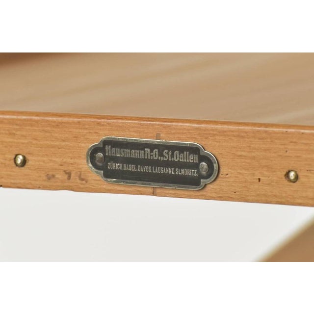 Gold Height-Adjustable Side Table from Hausmann A.G., Switzerland, 1920s For Sale - Image 8 of 18