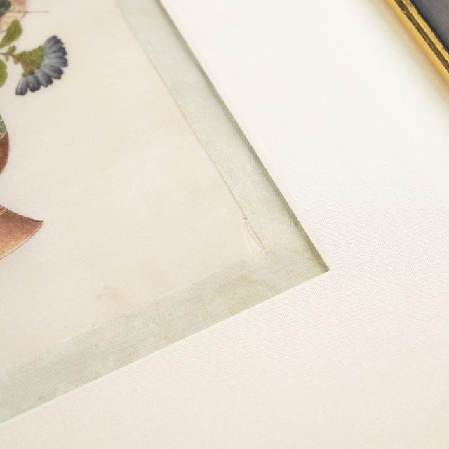 Pair of Chinese Botanical Paintings by Sunqua, C. 1800-50 For Sale - Image 10 of 12